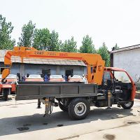 三輪隨車吊生產(chǎn)廠家液壓控制3噸移樹吊價(jià)格 三馬車背背吊圖片